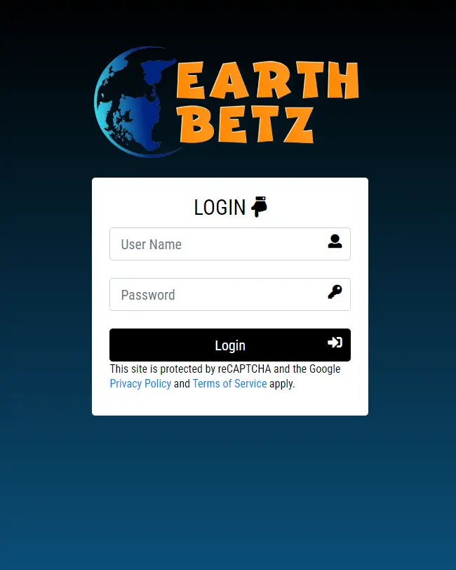 Earthbetz Login Id Earthbetz Login ID